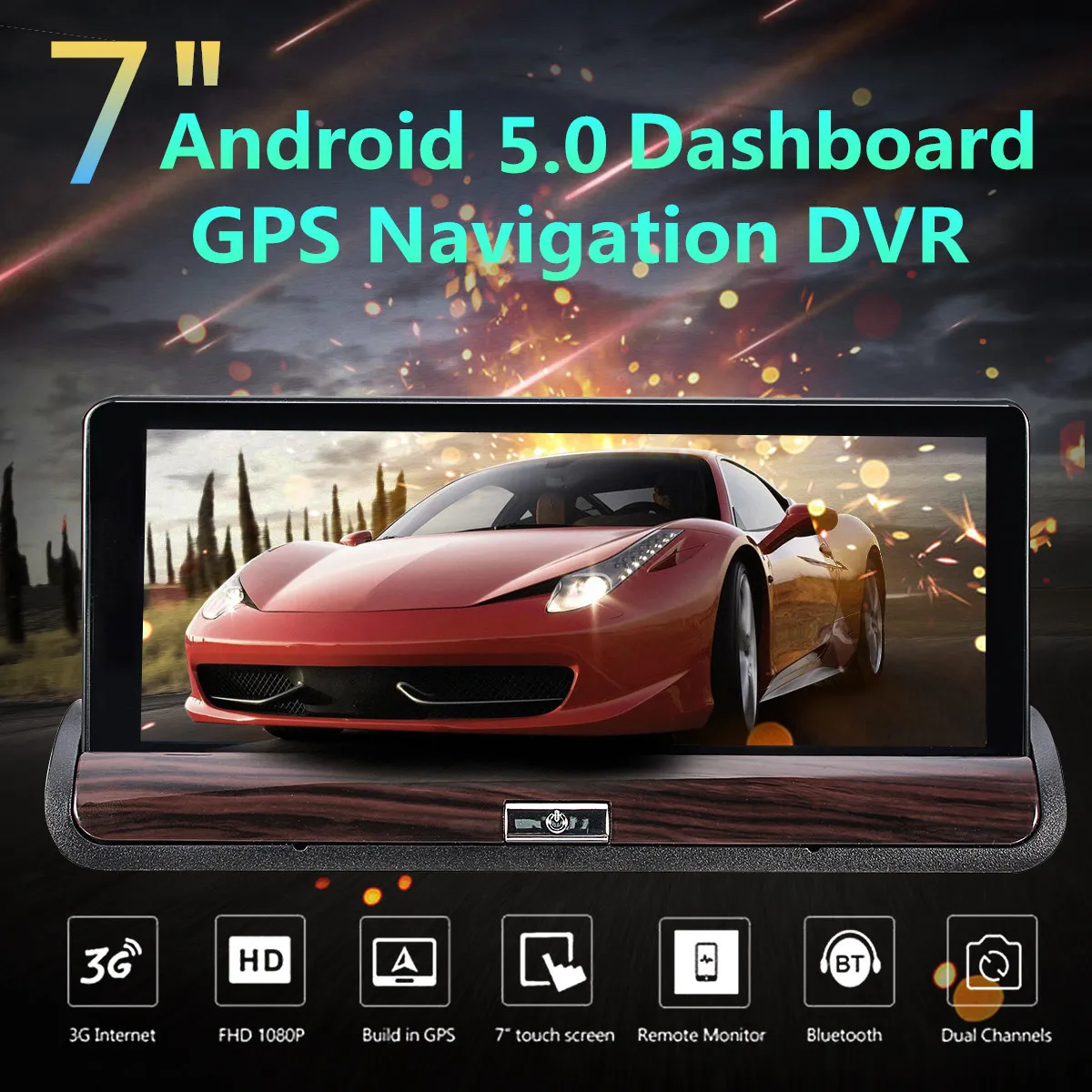 7 Inch HD Car DVR GPS Dual Lens Navigation Rear View Dash Camera Recorder 3G + Wifi
7 Inch HD Car DVR GPS Dual Lens Navigation Rear View Dash Camera Recorder 3G + Wifi