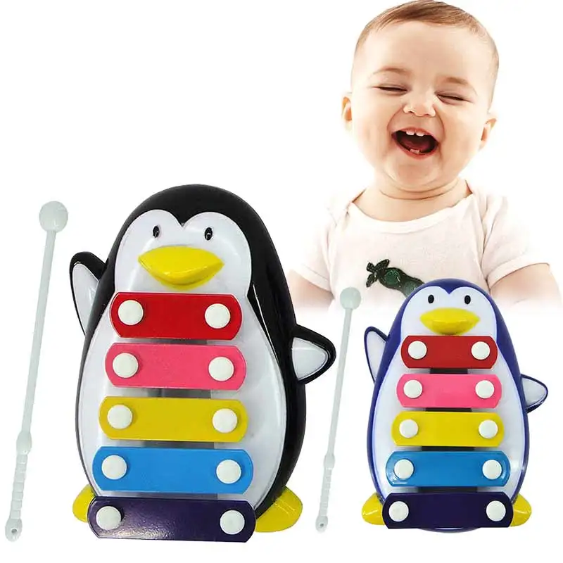 Image Five Tone Penguin Piano Music Toy Baby Early Education Musical Instruments Children  s Toys Christmas Gifts FJ88