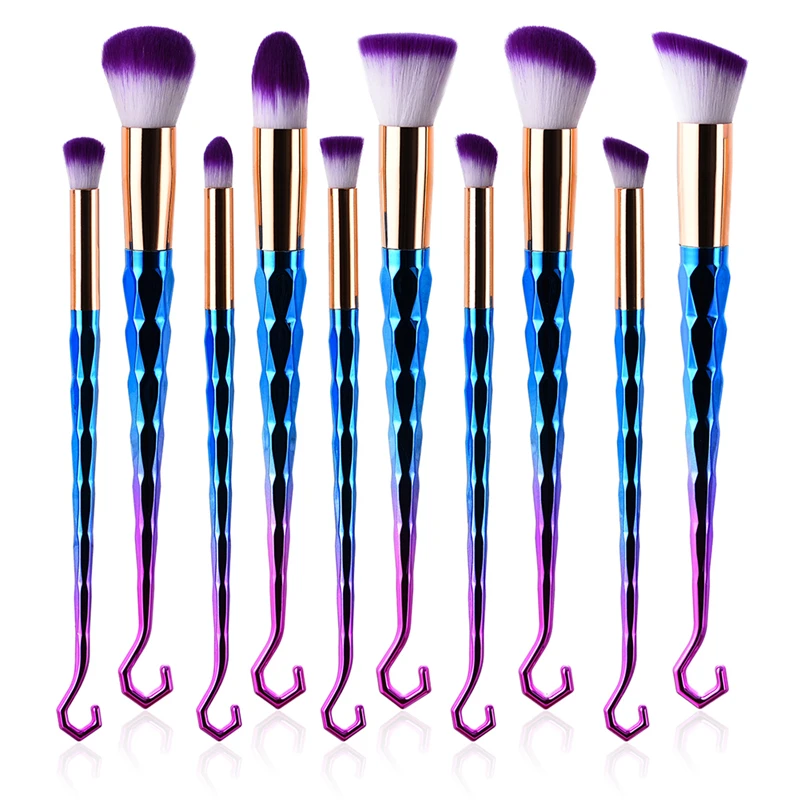 10Pcs Hook Diamond Shape Makeup Brushes Multi Rainbow Make Up Brushes Women Pro Concealer Blush Powder Eyebrow Eye Shadow Brush
10Pcs Hook Diamond Shape Makeup Brushes Multi Rainbow Make Up Brushes Women Pro Concealer Blush Powder Eyebrow Eye Shadow Brush