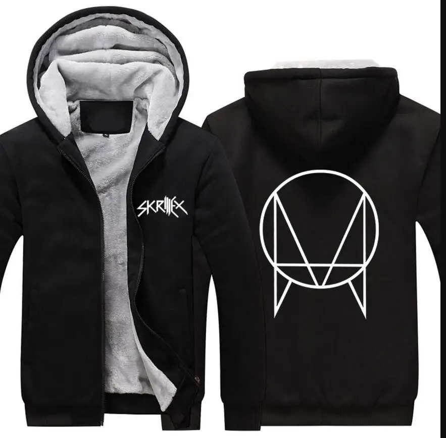 Hot mens student SKRILLEX Fans winter jacket thick fleece coat constract color hip hop rap hoodie
Hot mens student SKRILLEX Fans winter jacket thick fleece coat constract color hip hop rap hoodie