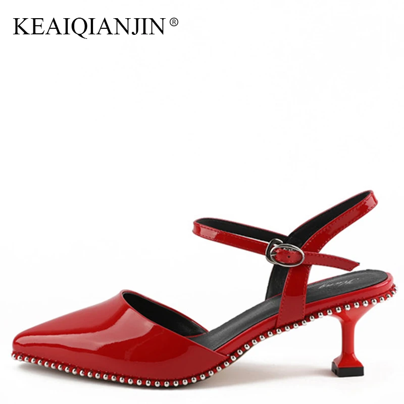 KEAIQIANJIN Woman Summer Gladiator Rivet Sandal Fashion White Wedding High Heels Shoes Sexy Red Genuine Leather Beach Sandals
KEAIQIANJIN Woman Summer Gladiator Rivet Sandal Fashion White Wedding High Heels Shoes Sexy Red Genuine Leather Beach Sandals