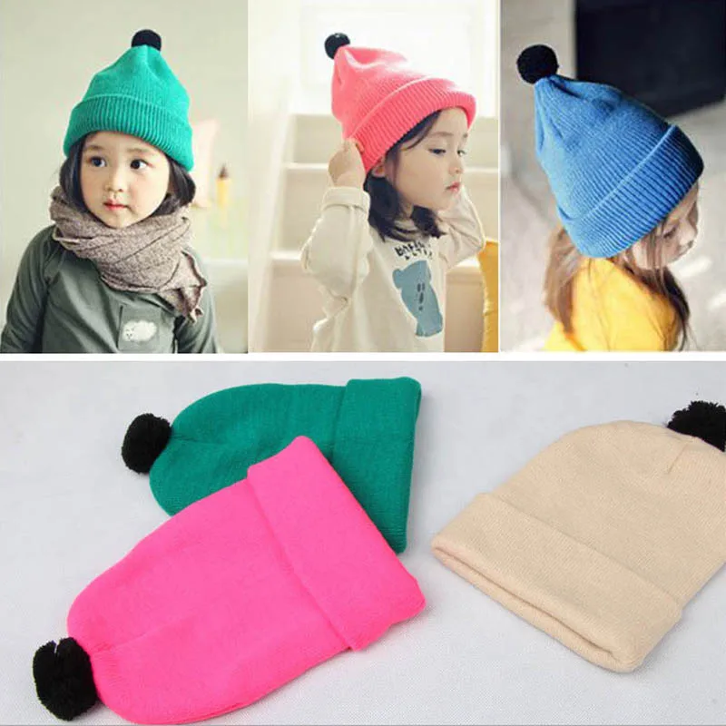Kids Warm Winter Crochet Knitted Hats Candy Color Cute Pompom Ball Girls Boys Beanies Caps Winter Thicken Children Hats
Kids Warm Winter Crochet Knitted Hats Candy Color Cute Pompom Ball Girls Boys Beanies Caps Winter Thicken Children Hats