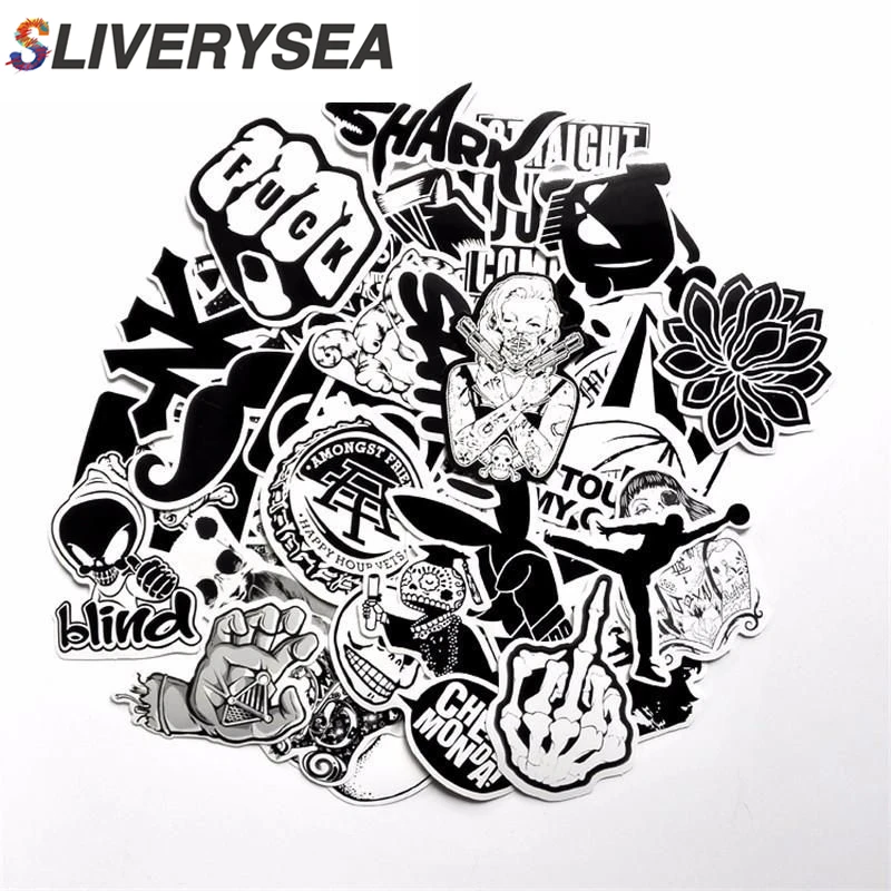 60Pcs Black White Sticker Snowboard Car Styling Sleigh Box Luggage Fridge Toy Vinyl Decal Home decor DIY Cool Stickers
60Pcs Black White Sticker Snowboard Car Styling Sleigh Box Luggage Fridge Toy Vinyl Decal Home decor DIY Cool Stickers