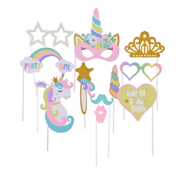 10pcs Unicorn Party Photo Booth Props On A Stick Unicornio Kids Birthday Party Baby Shower Decorations
10pcs Unicorn Party Photo Booth Props On A Stick Unicornio Kids Birthday Party Baby Shower Decorations