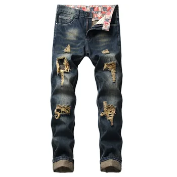 2019 men's hole straight jeans garment cowboy nostalgia of cultivate one's morality pants
2019 men's hole straight jeans garment cowboy nostalgia of cultivate one's morality pants