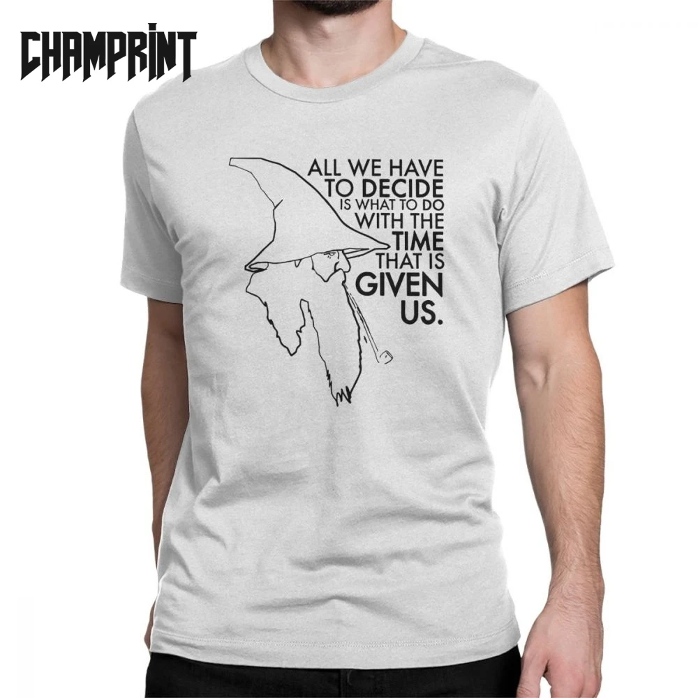 Gandalf Lord Of The Rings T-Shirt for Men 100% Cotton T Shirt One Tolkien Fellowship Fantasy Magic Short Sleeve Tees Adult
Gandalf Lord Of The Rings T-Shirt for Men 100% Cotton T Shirt One Tolkien Fellowship Fantasy Magic Short Sleeve Tees Adult