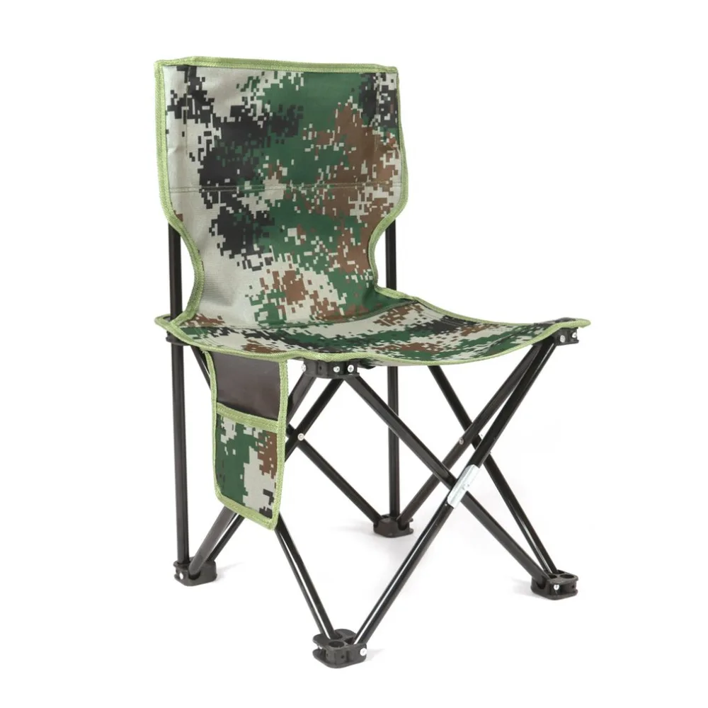 

Ultralight Aluminum Alloy Foldable Four Corners Chair Camouflage Outdoor Stool Chair Seat for Camping Hiking Fishing Picnic