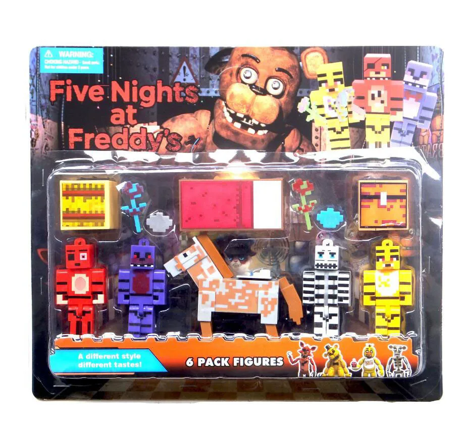 Hot! OPP bag 5pcs/set Five Nights At Freddy's 4 FNAF Foxy Chica Bonnie Freddy Action Figures Kid Toy Christmas Gifts
Hot! OPP bag 5pcs/set Five Nights At Freddy's 4 FNAF Foxy Chica Bonnie Freddy Action Figures Kid Toy Christmas Gifts