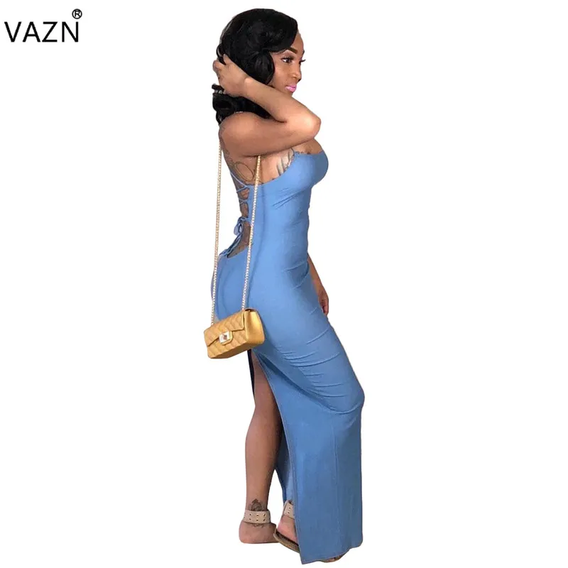VAZN Hot Sexy Beach Fashion Novelty Style 2019 Women Dress Solid Halter Sleeveless Hollow Out Backless Maxi Dress LDS3037
VAZN Hot Sexy Beach Fashion Novelty Style 2019 Women Dress Solid Halter Sleeveless Hollow Out Backless Maxi Dress LDS3037
