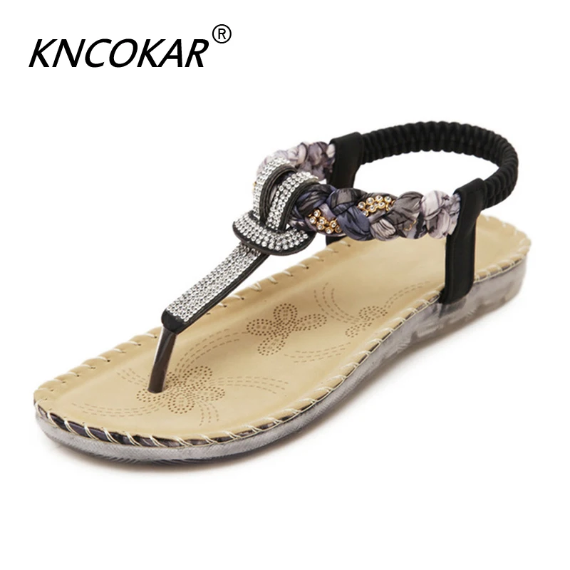 KNCOKAR Summer Sandals Women T-strap Flip Flops Thong Sandals Designer Elastic Band Ladies Gladiator Stylish comfortable Sandal
KNCOKAR Summer Sandals Women T-strap Flip Flops Thong Sandals Designer Elastic Band Ladies Gladiator Stylish comfortable Sandal
