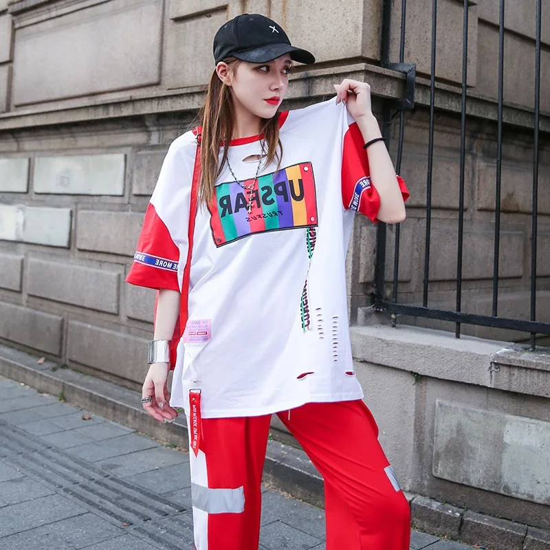 Leisure sports suit 2019 summer new Korean version of loose students foreign air bf summer net red two-piece
Leisure sports suit 2019 summer new Korean version of loose students foreign air bf summer net red two-piece