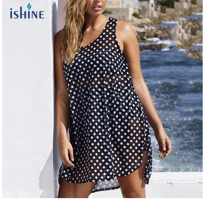2018 Polka Dot Beach Cover Up Bikini Cover Ups Swimwear Women Robe De Plage Swim Bathing Suit Sleeveless Irregular Chiffon Skirt
2018 Polka Dot Beach Cover Up Bikini Cover Ups Swimwear Women Robe De Plage Swim Bathing Suit Sleeveless Irregular Chiffon Skirt