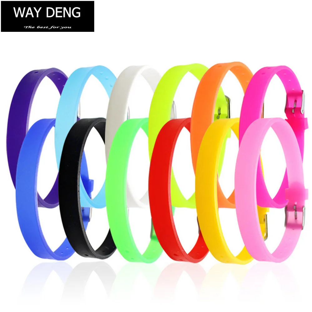 Pack of 2 Multi-colors Silicone Rubber Wristband Silver Pin Buckle Strap Cuff Bangle Bracelet Jewelry Accessories - YB058
Pack of 2 Multi-colors Silicone Rubber Wristband Silver Pin Buckle Strap Cuff Bangle Bracelet Jewelry Accessories - YB058