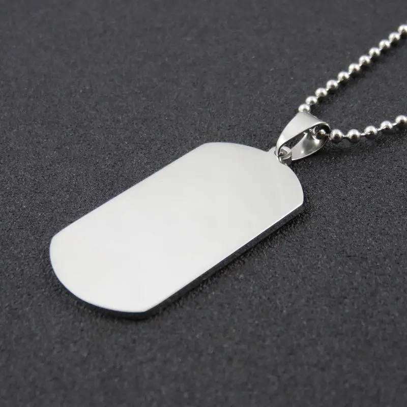 Double High Polished Stainless Steel Square Mirror Dogtags Pendant Necklace, Fashion Man'e Women's Jewelry DIY Logo Jewelry
Double High Polished Stainless Steel Square Mirror Dogtags Pendant Necklace, Fashion Man'e Women's Jewelry DIY Logo Jewelry