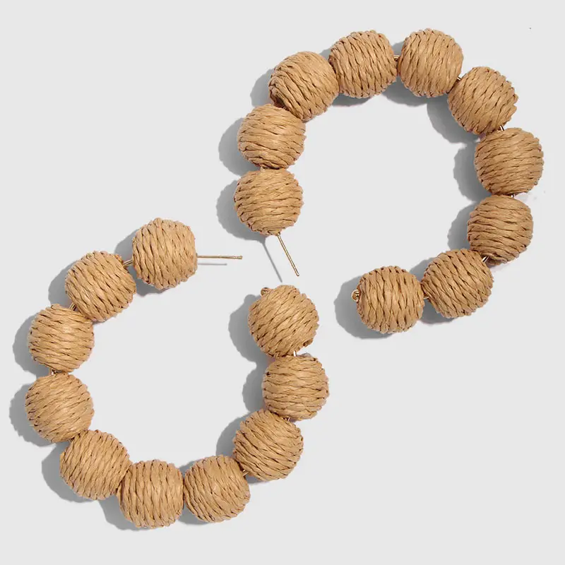 Flatfoosie New Boho String Round Circle Hoop Earrings For Women Korean Vintage Rattan Straw Weave Fashion Earrings Woman Jewelry
Flatfoosie New Boho String Round Circle Hoop Earrings For Women Korean Vintage Rattan Straw Weave Fashion Earrings Woman Jewelry