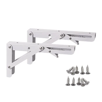 8 Inch Folding Shelf Bench Table Folding Shelf or Bracket 2-Pack,With Mounting Screws 
8 Inch Folding Shelf Bench Table Folding Shelf or Bracket 2-Pack,With Mounting Screws