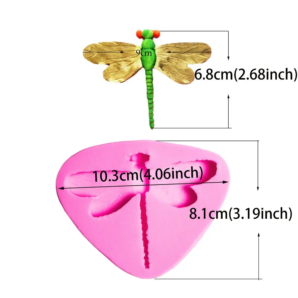 Bragonfly shaped 3D Reverse sugar molding Food Grade silicone mould for polymer clay molds chocolate cake decoration tools F1080 HTBTBgnLTBuNjyFcqzeiFXa