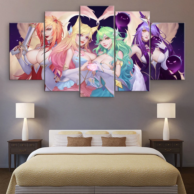 5 Panel Star Guardian Game Poster Canvas Printed League of Legends Modern Wall Art Painting Pictures Home Decor Artwork Cuadros
5 Panel Star Guardian Game Poster Canvas Printed League of Legends Modern Wall Art Painting Pictures Home Decor Artwork Cuadros