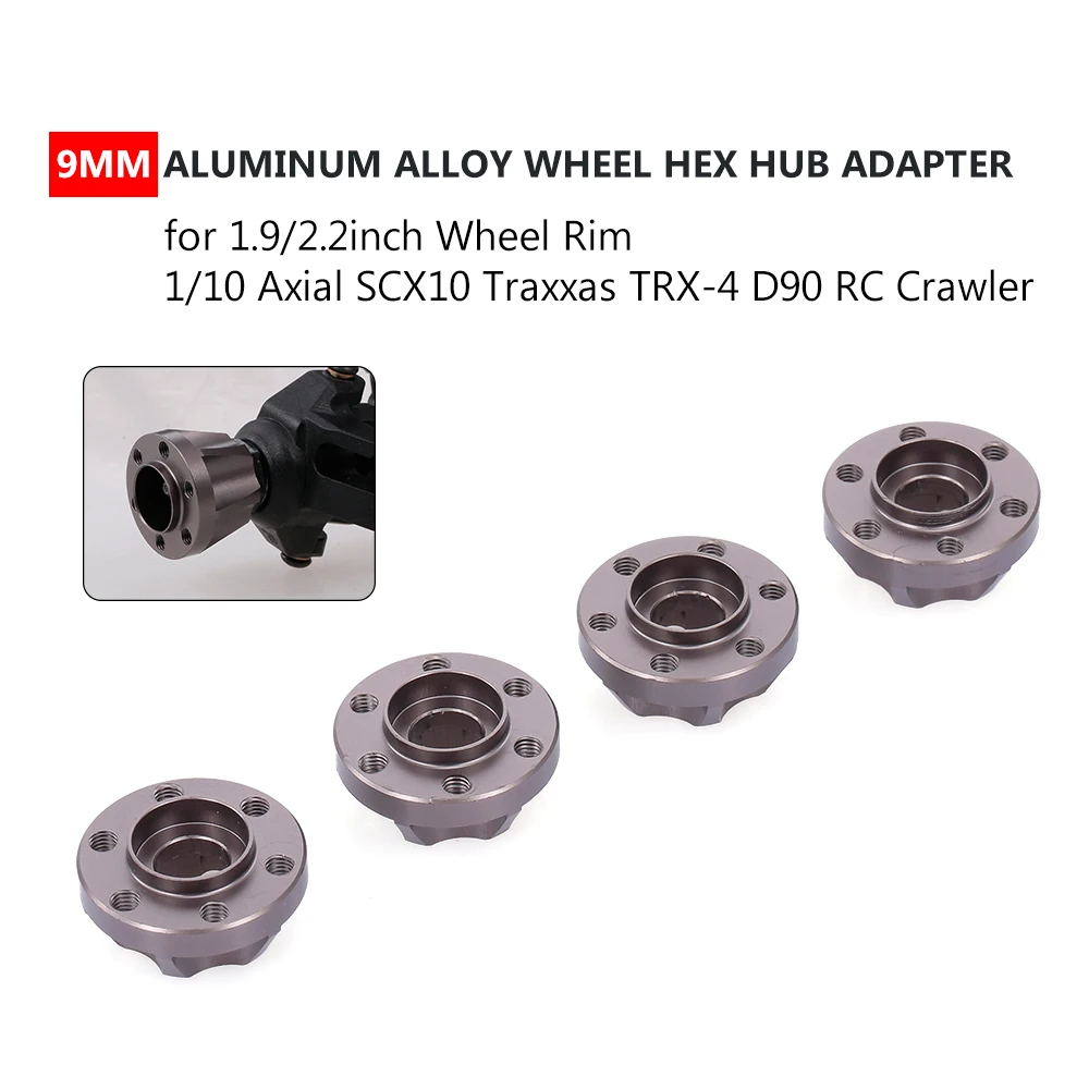 6 colours! Details about  / RC car wheel hex adapter 9mm To 12mm  PETG set of 4 fast delivery