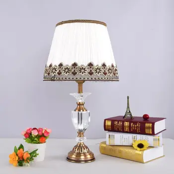 Antique Brass Luxury Modern Crystal Table Lamp Fabric Lampshade Living Room Bedroom Bedside Table Lights Home Lighting E27 220V
Antique Brass Luxury Modern Crystal Table Lamp Fabric Lampshade Living Room Bedroom Bedside Table Lights Home Lighting E27 220V