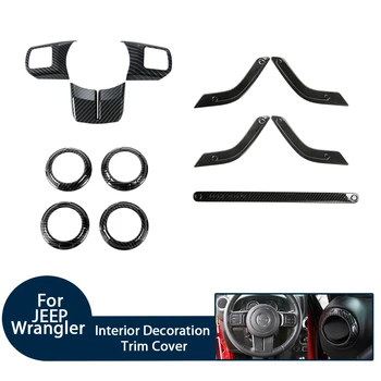 Carbon Fiber Steering Wheel Decals Air Outlet Vent Cover Car Door Handle Stickers For Jeep Wrangler 2011-2016 Interior Styling
Carbon Fiber Steering Wheel Decals Air Outlet Vent Cover Car Door Handle Stickers For Jeep Wrangler 2011-2016 Interior Styling