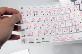 

free shipping US Version hello kitty Silicone Soft Keyboard Cover Skin Sticker for 13" 15" Apple Macbook Air pro/retina/Imac G6