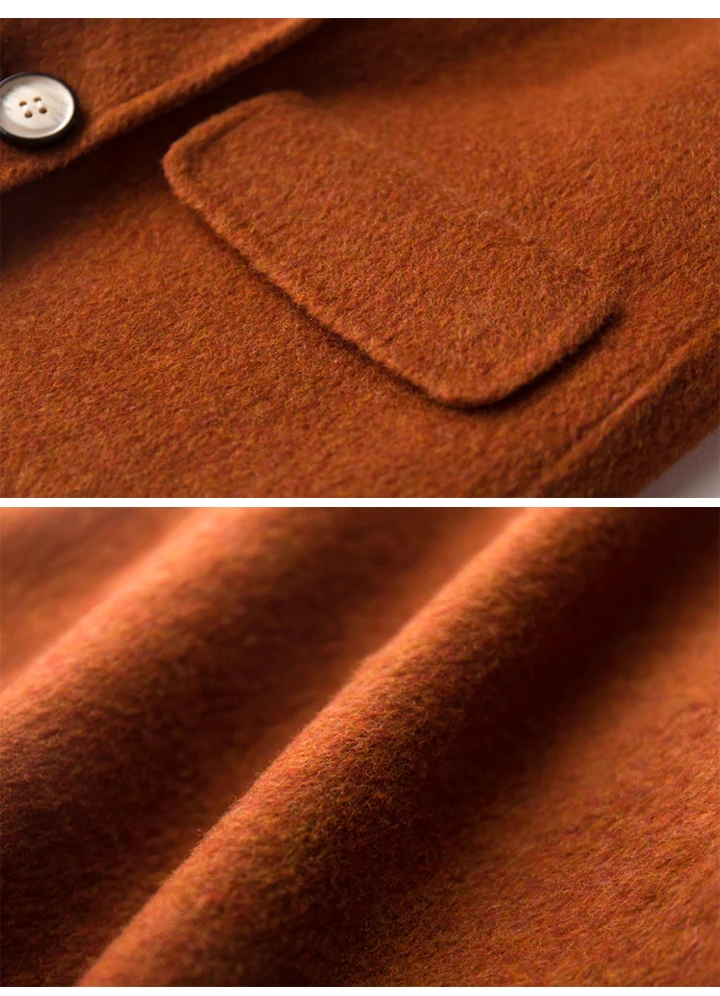 Spring Winter Wool Coat Women Double-sided Cashmere Jacket Thickening Joker Lady's Alpaca Clothing Drop Shoulder England Style (12)
