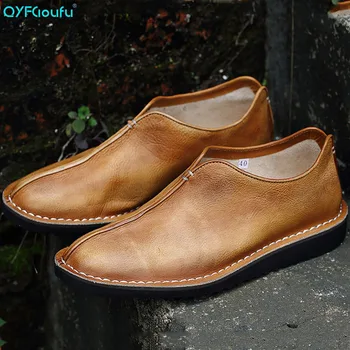 QYFCIOUFU Vintage Men Dress Shoe Genuine Leather Men Wedding Oxford Shoes Slip-on Office Suit Men's Casual Shoes Luxury Italian 
QYFCIOUFU Vintage Men Dress Shoe Genuine Leather Men Wedding Oxford Shoes Slip-on Office Suit Men's Casual Shoes Luxury Italian