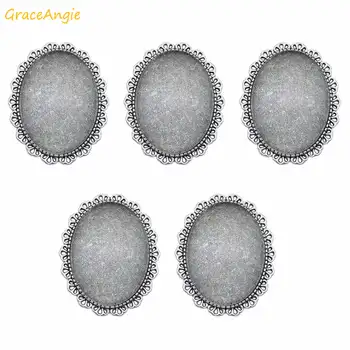 GraceAngie Oval Antique Silver Brooch Base Set Cabochon With Glass Brooch Pin Jewelry DIY Accessory Findings Inner Size 40*30mm
GraceAngie Oval Antique Silver Brooch Base Set Cabochon With Glass Brooch Pin Jewelry DIY Accessory Findings Inner Size 40*30mm