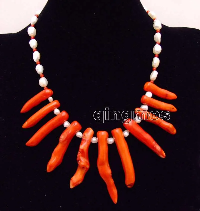 Big 8*70mm GENUINE Red Branch shape Coral and 8-9mm White Baroque Pearl 24" Necklace-nec6161 Wholesale/retail Free shipping
Big 8*70mm GENUINE Red Branch shape Coral and 8-9mm White Baroque Pearl 24" Necklace-nec6161 Wholesale/retail Free shipping