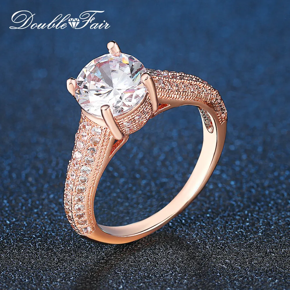 Double Fair Round Cut AAA+ Zircon Rings For Women Rose Gold Fashion Wedding Rings Austrian Crystals Top Quality Jewelry DFR207M
Double Fair Round Cut AAA+ Zircon Rings For Women Rose Gold Fashion Wedding Rings Austrian Crystals Top Quality Jewelry DFR207M