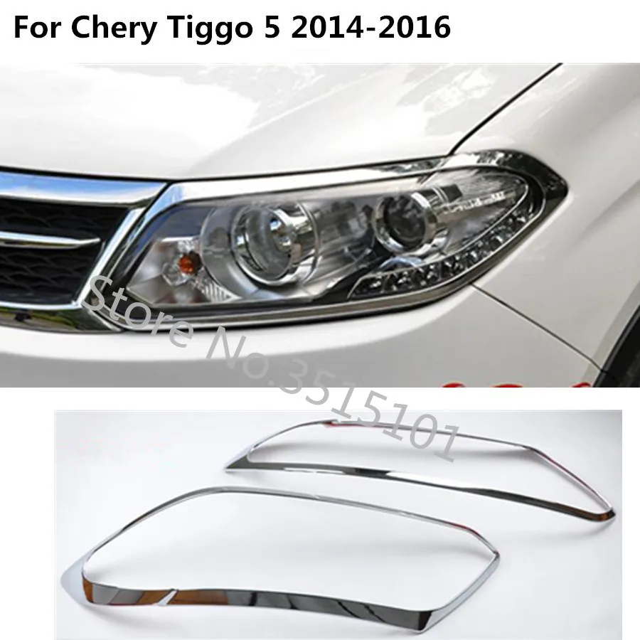 Car front head Light lamp hood Molding frame stick ABS Chrome cover trim 2pcs For Chery Tiggo 5 Tiggo5 2014 2015 2016
Car front head Light lamp hood Molding frame stick ABS Chrome cover trim 2pcs For Chery Tiggo 5 Tiggo5 2014 2015 2016