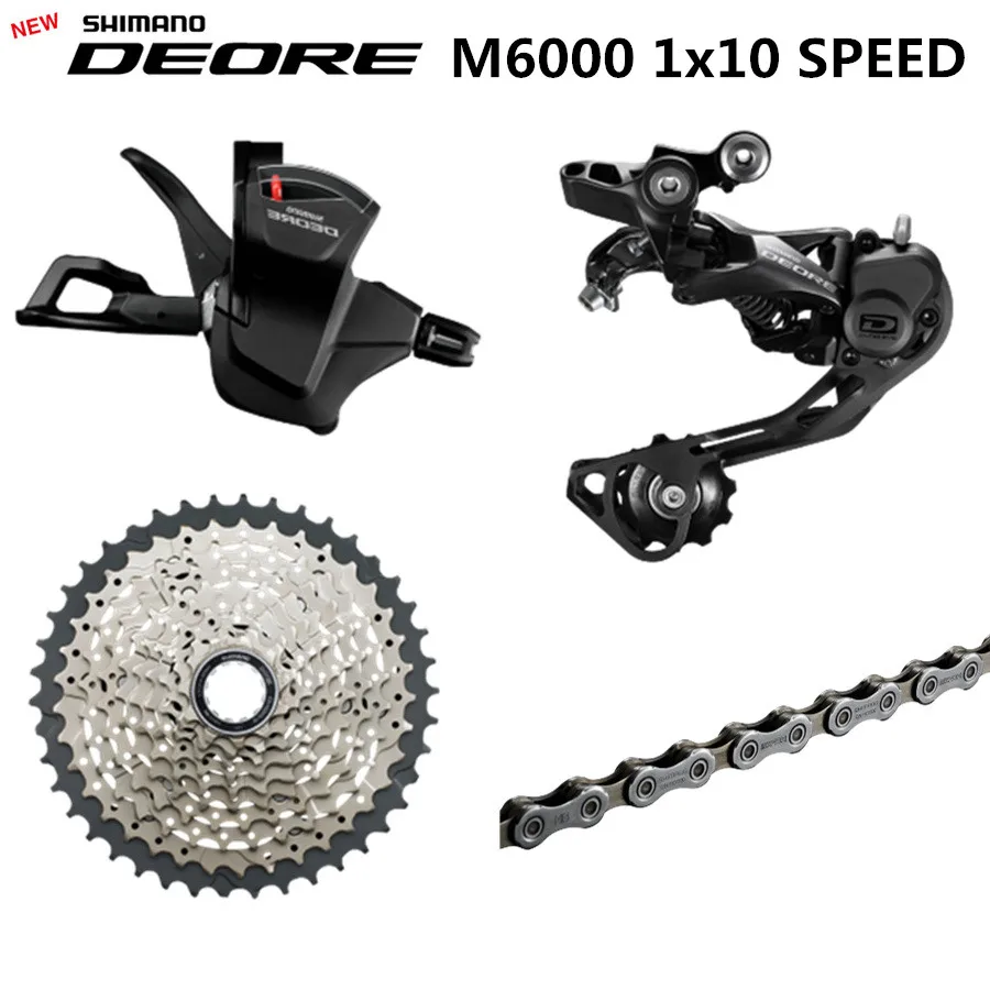 SHIMANO DEORE M6000 groupset 1x10-speed 11-42T M6000 rear derailleur shift lever MTB mountain bike groupset
SHIMANO DEORE M6000 groupset 1x10-speed 11-42T M6000 rear derailleur shift lever MTB mountain bike groupset
