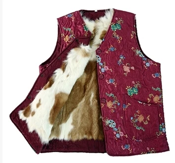 Autumn and winter women's genuine fur Wool vest quinquagenarian winter thicken warm fur lining waistcoat plus size 3XL
Autumn and winter women's genuine fur Wool vest quinquagenarian winter thicken warm fur lining waistcoat plus size 3XL