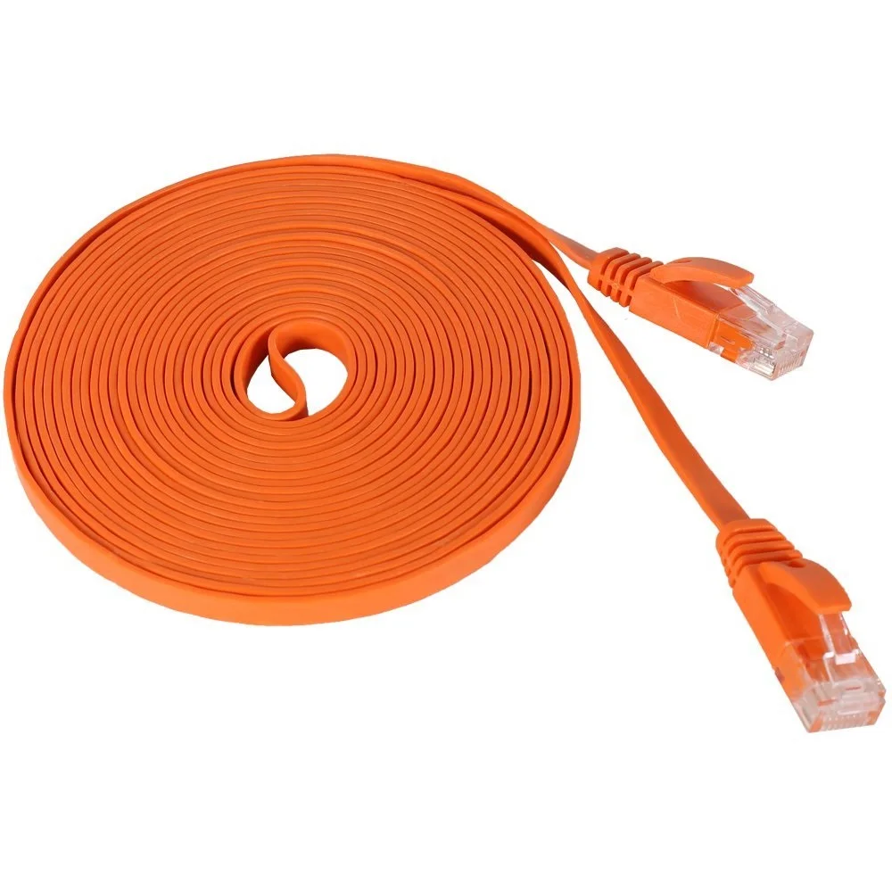 Pure-copper-wire-CAT6-Flat-UTP-Ethernet-Network-Cable-RJ45-Patch-LAN-cable-black-white-orange (1)