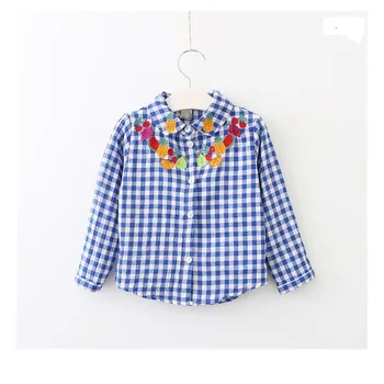 autumn Baby shirts for girls blouse tops bplaid embroidery fashion school kids tee t shirt children clothes casual cute
autumn Baby shirts for girls blouse tops bplaid embroidery fashion school kids tee t shirt children clothes casual cute