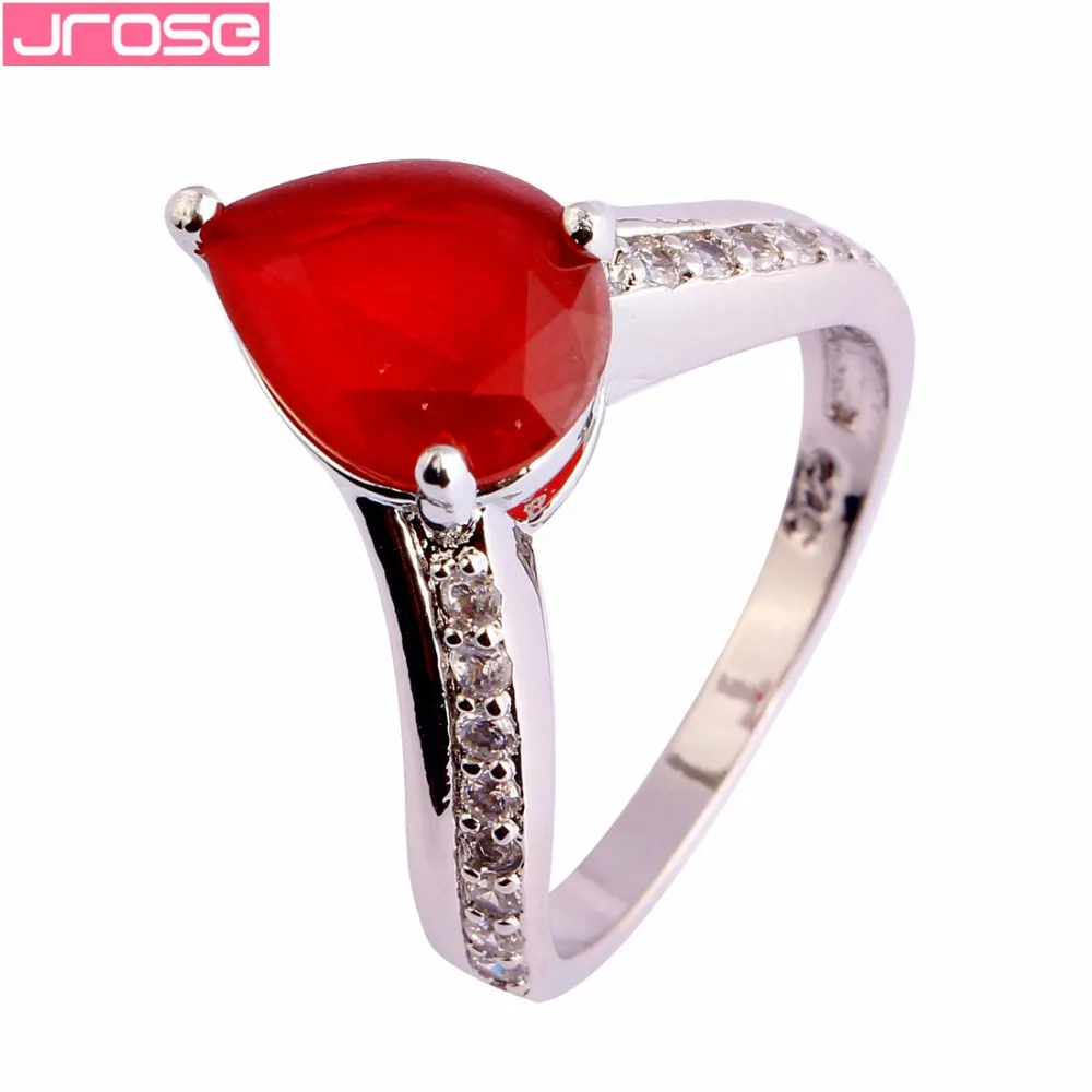 JROSE Pear Cut Pink Tourmaline Cubic Zircon Silver Wedding Engagement Simple Ring Size 6 7 8 9 10 Gorgeous Jewelry For Women
JROSE Pear Cut Pink Tourmaline Cubic Zircon Silver Wedding Engagement Simple Ring Size 6 7 8 9 10 Gorgeous Jewelry For Women