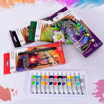 12 Colors Professional Acrylic Paints Set Hand Painted Wall Painting Textile Paint Brightly 12ml Student Painting Art Supplies
12 Colors Professional Acrylic Paints Set Hand Painted Wall Painting Textile Paint Brightly 12ml Student Painting Art Supplies