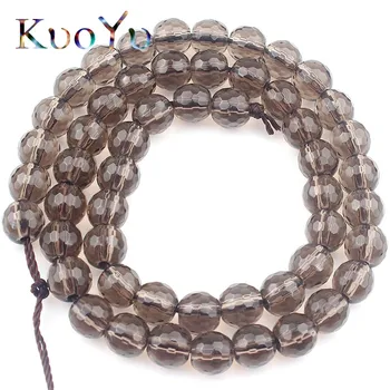 Faceted Smoky Quartzs Beads Smooth Loose Spacer Beads For Jewelry Making Natural Stone Diy Bracelet Accessories 15”Strand 6-12mm
Faceted Smoky Quartzs Beads Smooth Loose Spacer Beads For Jewelry Making Natural Stone Diy Bracelet Accessories 15”Strand 6-12mm