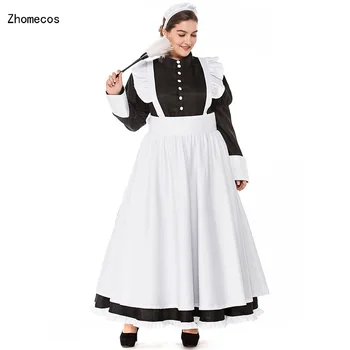 Black Women's England Maid Long Dress Costume for Bavarian Tradition Beer Waitress Maid Costumes Plus Size S-3XL
Black Women's England Maid Long Dress Costume for Bavarian Tradition Beer Waitress Maid Costumes Plus Size S-3XL