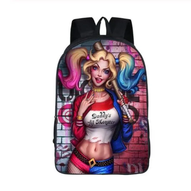 Boys Girls School Bags Sans Student Travel Bag Shoulder Backpacks Suicide Squad Harley Quinn Backpack For Teenagers
Boys Girls School Bags Sans Student Travel Bag Shoulder Backpacks Suicide Squad Harley Quinn Backpack For Teenagers