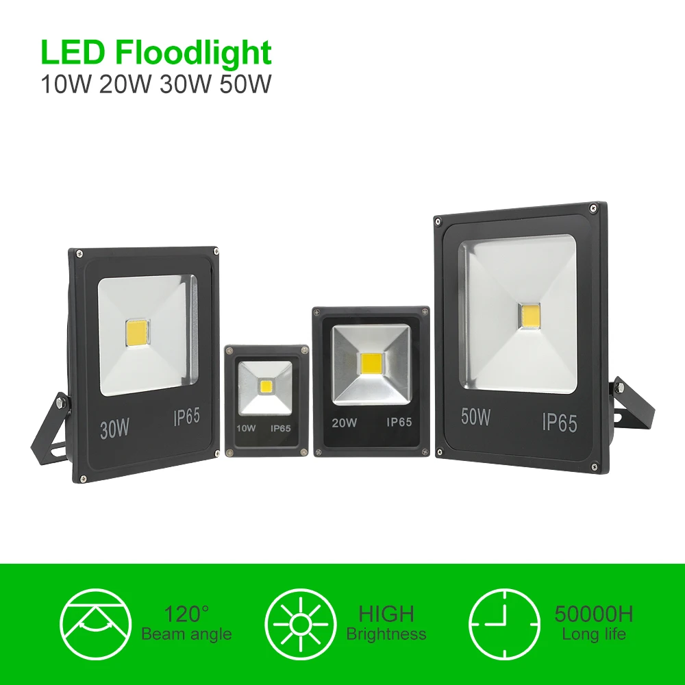 Outdoor LED Flood Light 10W 20W 30W 50W AC 85-265V COB Floodlight Wall Lamp Reflector Projector Waterproof IP65 Garden Lighting
Outdoor LED Flood Light 10W 20W 30W 50W AC 85-265V COB Floodlight Wall Lamp Reflector Projector Waterproof IP65 Garden Lighting