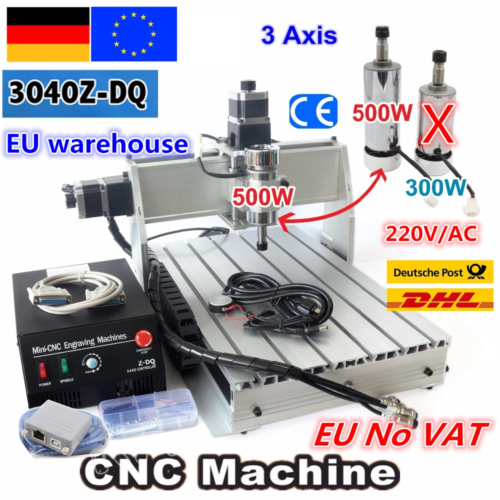 EU free VAT Desktop 3 Axis USB Mach3 500W 3040Z-DQ Ball screw 3040 CNC Router ENGRAVER/ENGRAVING Milling Cutting Machine 220V
EU free VAT Desktop 3 Axis USB Mach3 500W 3040Z-DQ Ball screw 3040 CNC Router ENGRAVER/ENGRAVING Milling Cutting Machine 220V