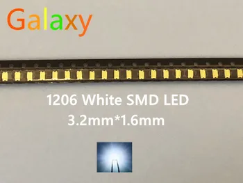SMD 1206 White Led 1206 smd led cool white Super Bright LED Diode Light 5000-8000k 200-300mcd 3.0-3.6v 1000PCS
SMD 1206 White Led 1206 smd led cool white Super Bright LED Diode Light 5000-8000k 200-300mcd 3.0-3.6v 1000PCS