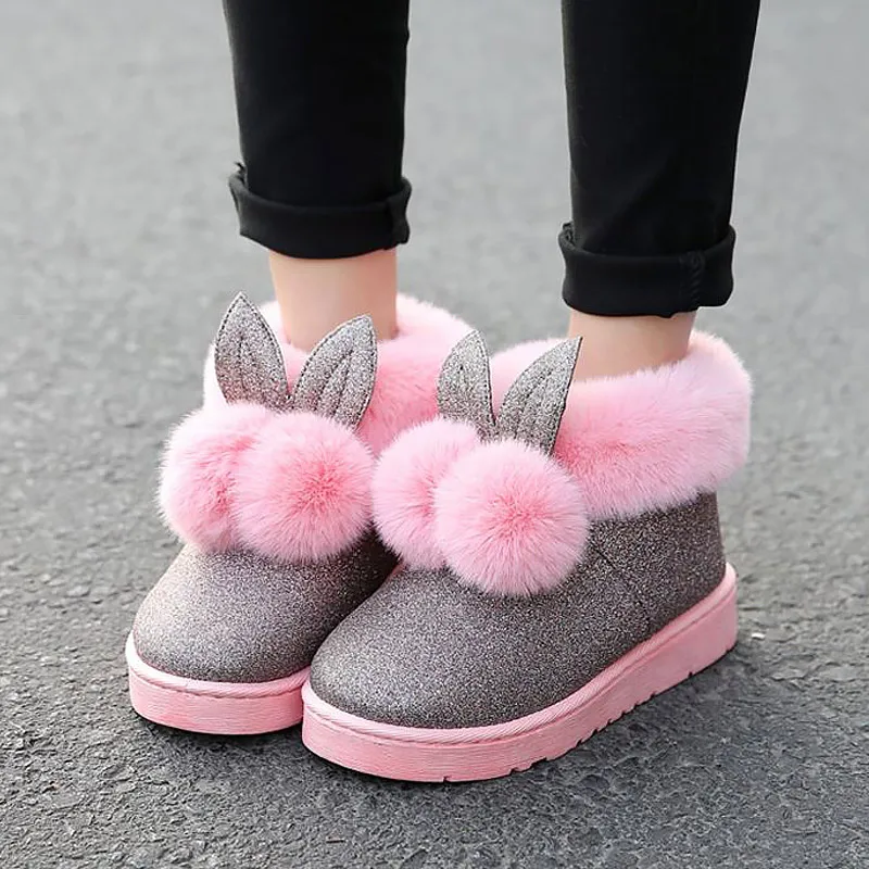 Hot Sale 2018 New winter boots women shoes velvet with thick super warm ankle boots female sweet rabbit ear lovely snow boots
Hot Sale 2018 New winter boots women shoes velvet with thick super warm ankle boots female sweet rabbit ear lovely snow boots