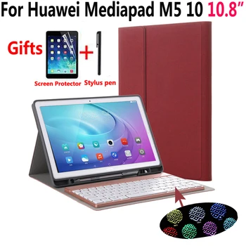 7 Colorful Backlit Detach Wireless Bluetooth Keyboard Pencil Case for Huawei Mediapad M5 10 Pro 10.8 with Screen Protector Film
7 Colorful Backlit Detach Wireless Bluetooth Keyboard Pencil Case for Huawei Mediapad M5 10 Pro 10.8 with Screen Protector Film