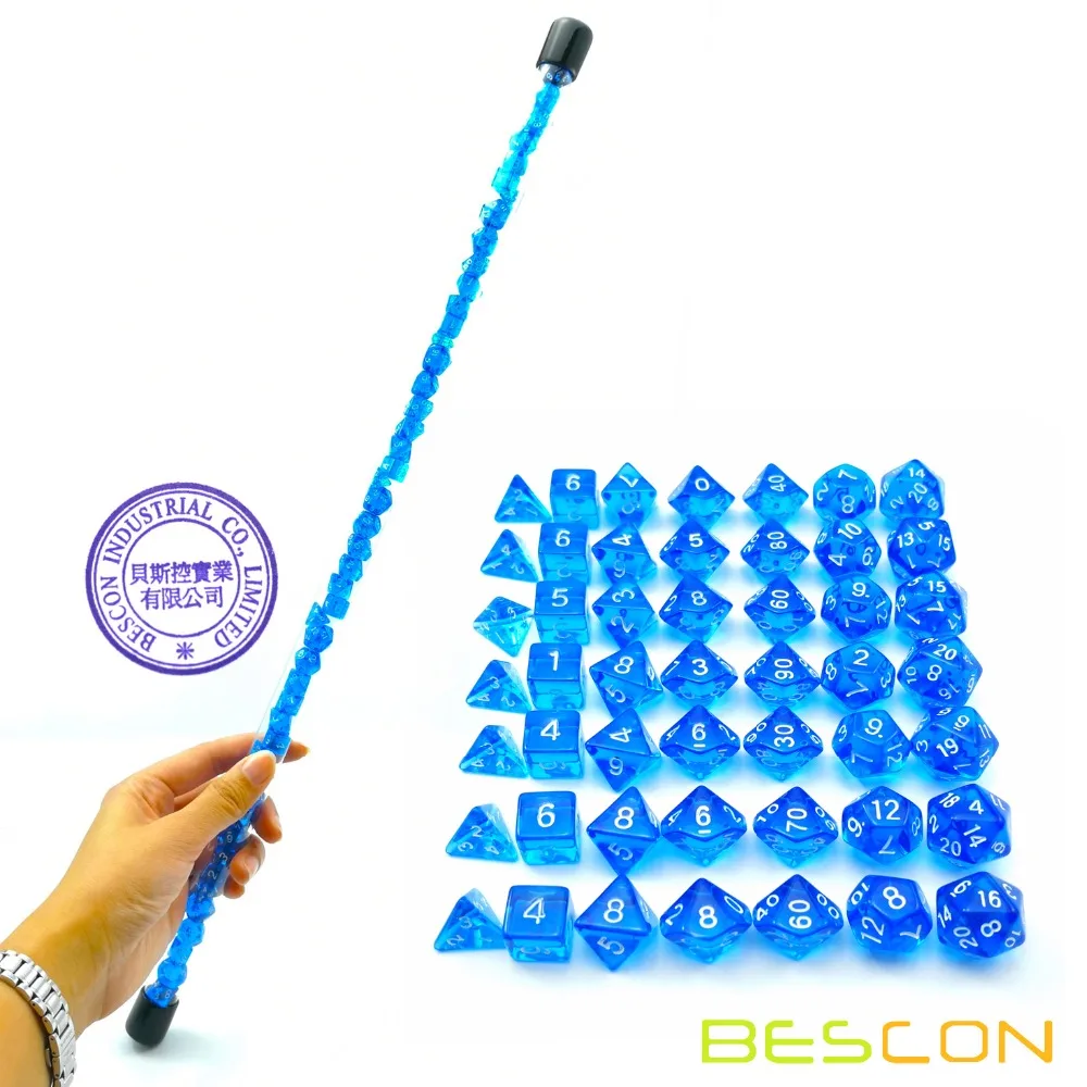 Bescon 49pcs Gem Blue Mini Polyhedral Dice Set in Long Tube, Sapphire Mini Dungeons and Dragons RPG Dice 7X7pcs, Long Stick Set
Bescon 49pcs Gem Blue Mini Polyhedral Dice Set in Long Tube, Sapphire Mini Dungeons and Dragons RPG Dice 7X7pcs, Long Stick Set