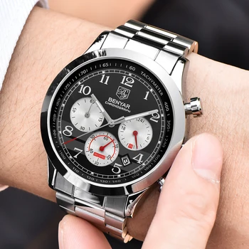Benyar Watches Men Luxury Brand Multifunction Quartz Mens Sport Wristwatch Dive 30m Casual Leather Watch Relogio Masculino
Benyar Watches Men Luxury Brand Multifunction Quartz Mens Sport Wristwatch Dive 30m Casual Leather Watch Relogio Masculino