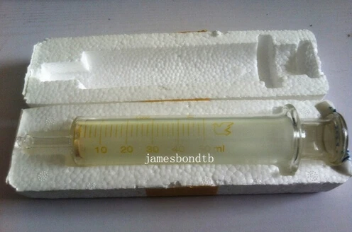 

50ML Glass syringe injector sampler dispensing with ink chemical medicine Large-diameter glass syringes