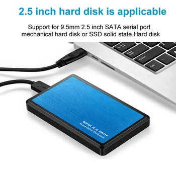 Bevigac USB3.0 High Speed Aluminum Alloy External Hard Drive Enclosure Storage Box Case for 2.5inch Serial Port 7/9.5mm SATA SSD
Bevigac USB3.0 High Speed Aluminum Alloy External Hard Drive Enclosure Storage Box Case for 2.5inch Serial Port 7/9.5mm SATA SSD